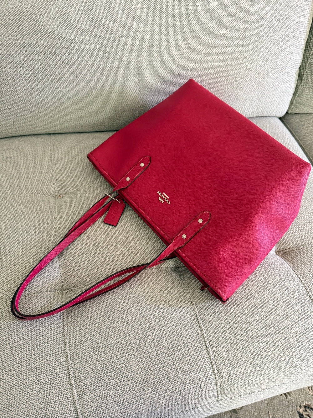 Coach City Zip Tote Crossgrain Leather NWOT